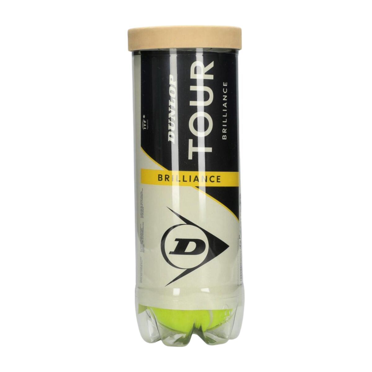 Tennis Balls Dunlop D TB TOUR BRILLANCE 3 PET 601620 Yellow-0